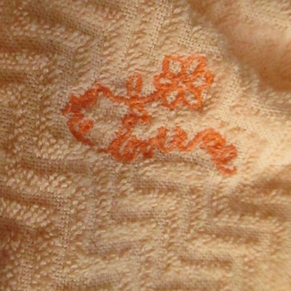 Vintage 1970's Girls 3 Shirt Peach Pink KNit Strappy Tank Top Shirt - Picture 3 of 4